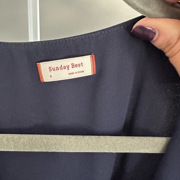 Sunday best navy ruffle dress - Picture 4 of 4